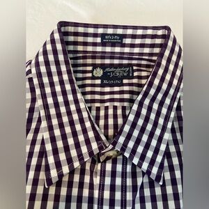 J. Crew Haberdashery XL 17-17.5 80s Button Up Dress Shirt